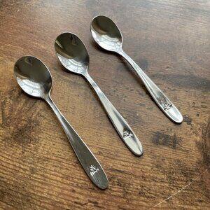 KLM Royal Dutch Airlines x Sola Demitasse Coffee Spoons Set of 3 Stainless Steel